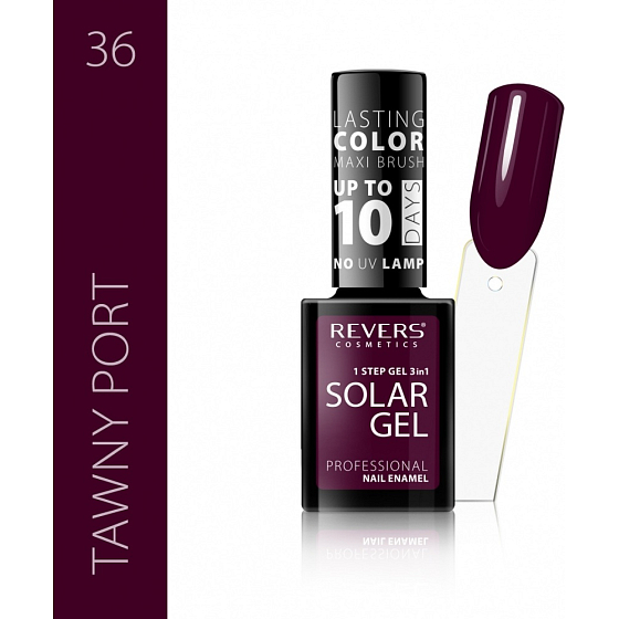 Revers Solar Gel Gel Nagellack 36 Tawny Port 12 ml