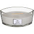 WoodWick Solar Ylang - Sun Ylang Duftkerze mit breitem Holzdocht und Bootsdeckel 453 g