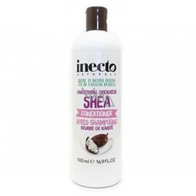 Inecto Shea Shea Butter Conditioner für Glanz, Flüssigkeitszufuhr und Ernährung sowie Regeneration für geschädigtes und trockenes Haar 500 ml