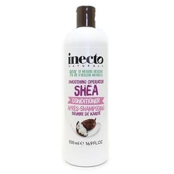 Inecto Shea Shea Butter Conditioner für Glanz, Flüssigkeitszufuhr und Ernährung sowie Regeneration für geschädigtes und trockenes Haar 500 ml