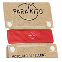 Parakito Repellent Mückenarmband Grafik Hawaii rot natürlich, nachfüllbar, wasserdicht, Schutz 24h / Tag - 15 Tage zum Nachfüllen + zwei Nachfüllungen
