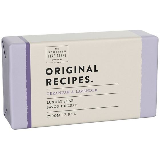 Scottish Fine Soaps Muskatnuss und Lavendel dreimal fein gemahlene Toilettenseife 220 g