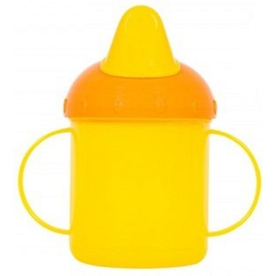 Erste Schritte Becher mit zwei Griffen gelb 260 ml