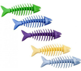 Sum-Plast Gummi Fischskelett mit dem Duft von Vanille Spielzeug für Hunde mehr Farben 16 cm