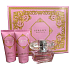 Versace Bright Crystal Eau de Toilette für Frauen 50 ml + Körperlotion 50 ml + Duschgel 50 ml, Geschenkset für Frauen