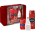 Old Spice Captain 2in1 Duschgel und Shampoo 250 ml + Aftershave 100 ml + Deo-Stick 50 ml + Blechdose, Kosmetikset für Männer