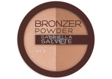 Gabriella Salvete Bronzer Power Duo SPF15 Bronzier- und Aufhellungspuder 9 g