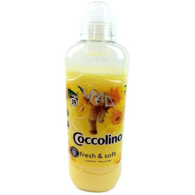 Coccolino Fresh & Soft Happy Yellow konzentrierter Weichspüler 39 Dosen 975 ml