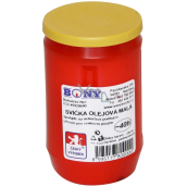 Bony hřbitovní svíčka olejová 9,2 x 5,6 cm 120 g 40 hodin