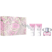 Versace Bright Crystal Eau de Toilette 50 ml + Körperlotion 50 ml + Duschgel 50 ml, Geschenkset für Frauen