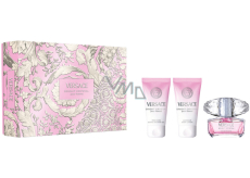 Versace Bright Crystal toaletní voda 50 ml + tělové mléko 50 ml + sprchový gel 50 ml, dárková sada pro ženy