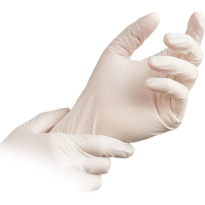 Vulkan Dona Sensitive latex Einweg-Handschuhe Größe M, 100 St.