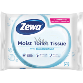 Zewa Pure Moist Toilet Tissue vlhčený toaletní papír, 42 ks Zewa Pure Moist Toilet Tissue vlhčený toaletní papír, 42 ks