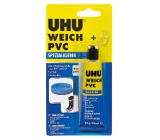 Uhu Weich PVC-Kleber zum Reparieren und Verkleben von erweichtem Kunststoff mit einem Pflaster von 30 g
