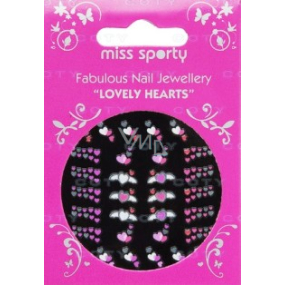 Miss Sports Lovely Hearts Nageldekorationen 32 Stück
