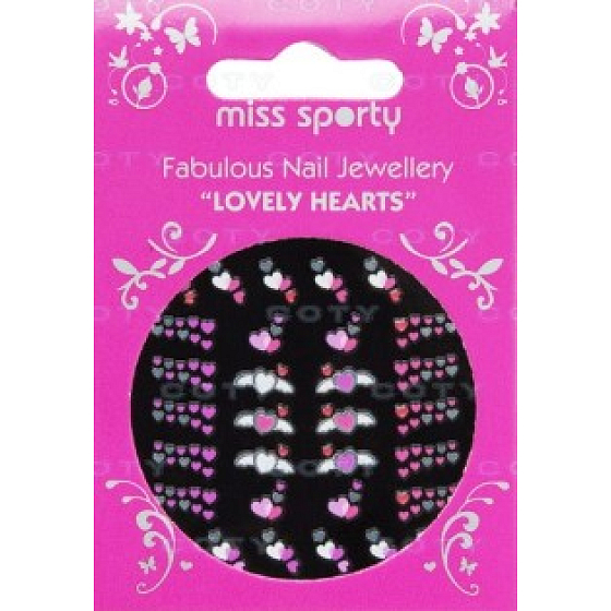 Miss Sports Lovely Hearts Nageldekorationen 32 Stück