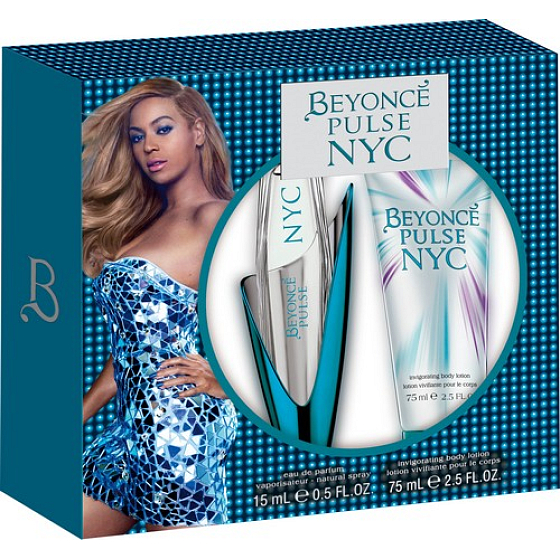 Beyoncé Pulse NYC parfümiertes Wasser 15 ml + Körperlotion 75 ml, Geschenkset