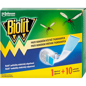 Biolit elektrischer Verdampfer gegen Mücken mit trockener Nachfüllung 10 Kissen, 7,4 g Biolit elektrischer Verdampfer gegen Mücken mit trockener Nachfüllung 10 Kissen, 7,4 g