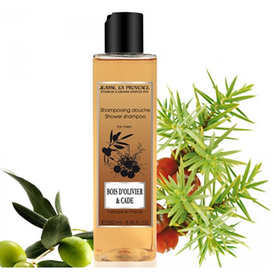 Jeanne en Provence Men Bois D Olivier & Cade 2 in 1 Shampoo und Duschgel 250 ml