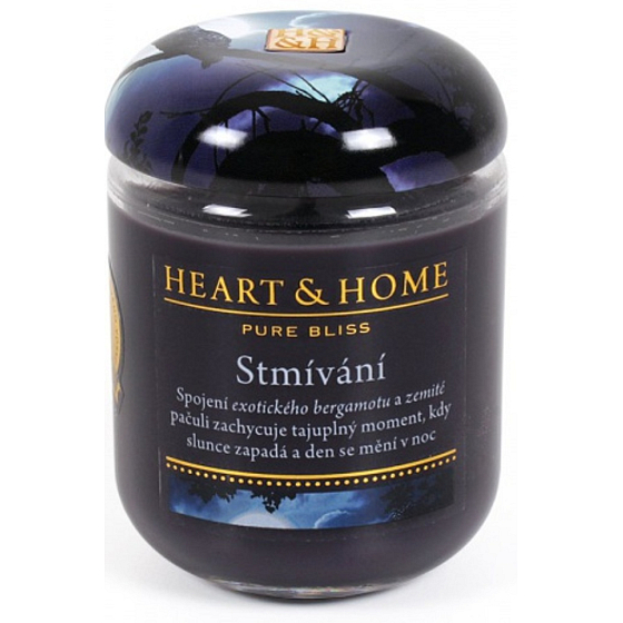 Heart & Home Twilight Soja Duftkerze große Verbrennungen bis zu 70 Stunden 310 g