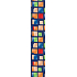 Nekupto Geschenkpapier 70 x 150 cm Quadrate dunkel