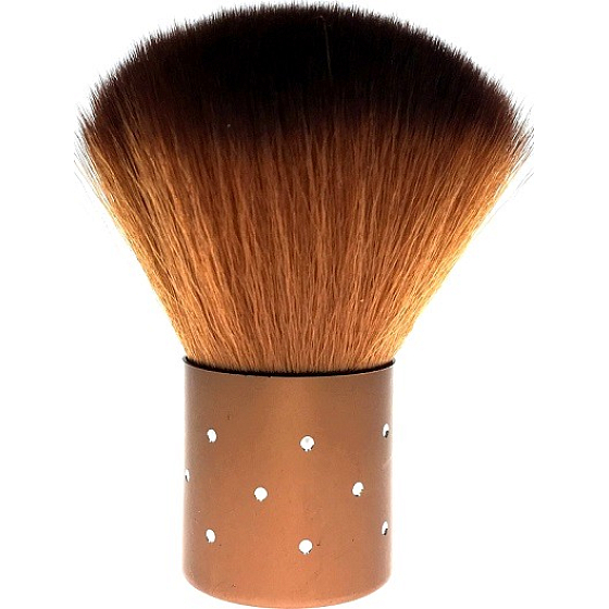 Kosmetikpinsel mit synthetischen Borsten für Puder Kupfergriff 7 cm 30450