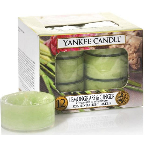 Yankee Candle Lemongrass & Ginger - Duftkerze mit Zitronengras und Ingwer 12 x 9,8 g