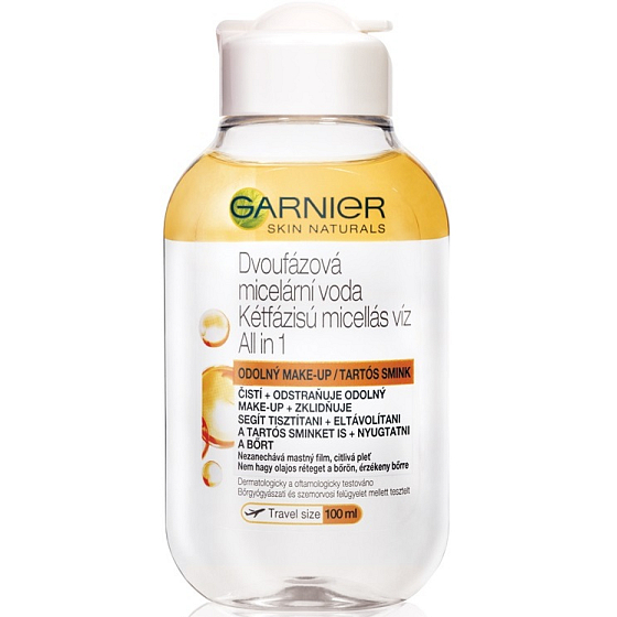 Garnier Skin Naturals zweiphasiges Mizellenwasser 3 in 1 mit Miniöl 100 ml