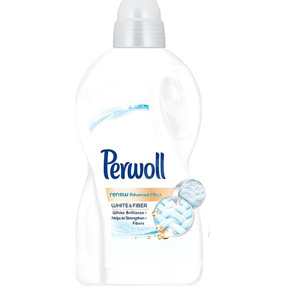 Perwoll White & Fibe Waschgel für weißes Leinen, gemischte und synthetische Stoffe 30 Dosen 1,8 l