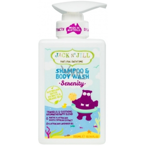 Jack N Jill BIO Serenity 2in1 beruhigendes Duschgel und Shampoo für Kinder Spender 300 ml