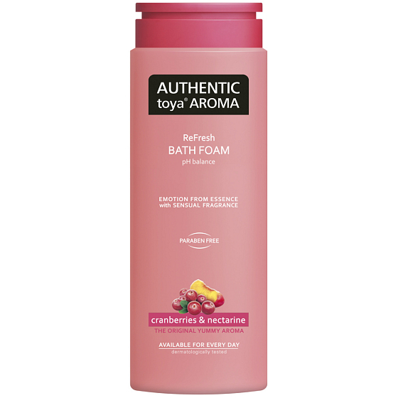 Authentischer Toya Aroma Cranberries & Nectarine Badeschaum 600 ml