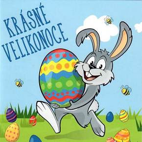 Nekupto Ostergrußkarte Frohe Ostern Hody, hody, doprovody 100 x 100 mm 3554 XI