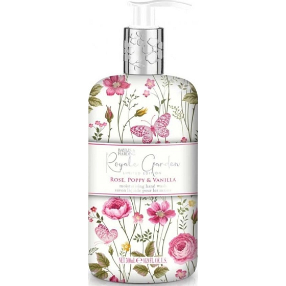 Baylis & Harding Rose, Mohn und Vanille flüssige Handseife 500 ml