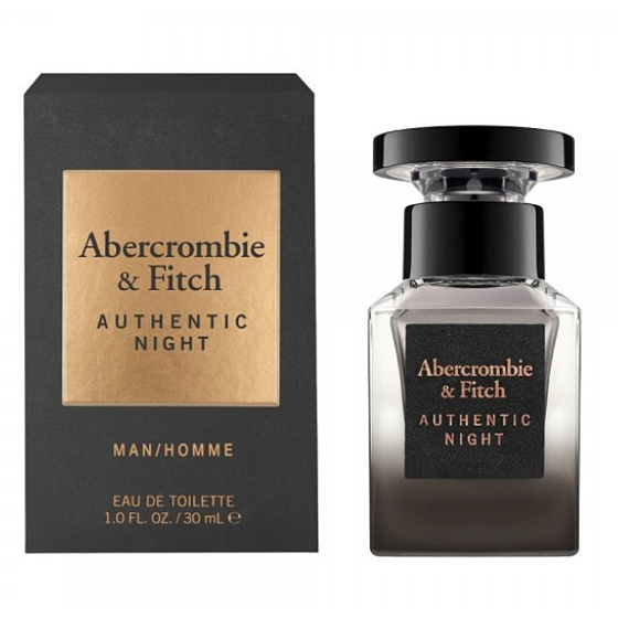 Abercrombie & Fitch Authentischer Nachtmensch Eau de Toilette für Männer 30 ml