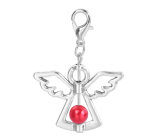 Schutzengel-Anhänger mit roter Perle 29 x 37 mm 1 Stück