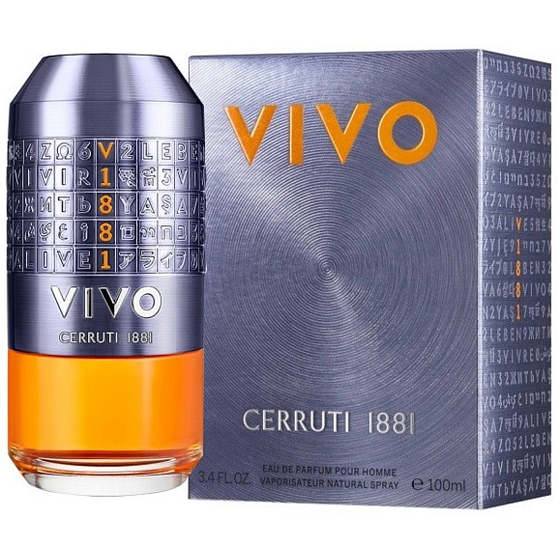 Cerruti 1881 Vivo parfémovaná voda pro muže, 100 ml, s osvěžující a energickou vůní pro moderního muže