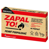 BALhome Zapal To! Pevný podpalovač 40 kusů