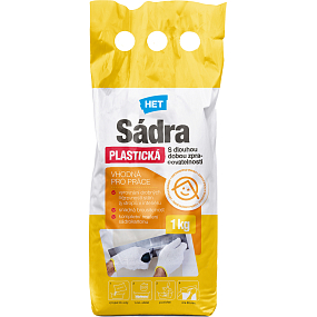 Het weißen plastische Gips, 1 kg