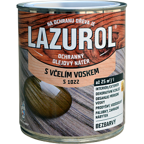 LAZUROL Schutzöl-Lack mit Bienenwachs S1022, farblos, 750 ml