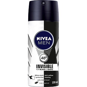Nivea Men Black & White Invisible Original Antitranspirant, 100 ml