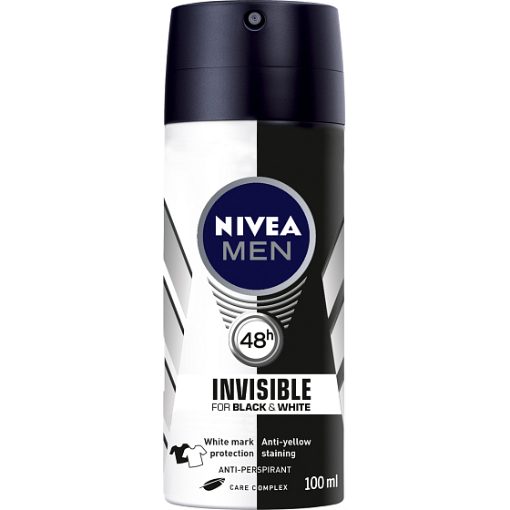 Nivea Men Black & White Invisible Original antiperspirant, 100 ml
