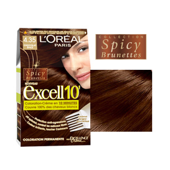 Loreal Excell 10 Haarfarbe 4,35 Gold Schokolade