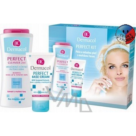 Dermacol Perfect Kit Make-up Entferner Lotion 200 ml + Creme 50 ml, Kosmetikset