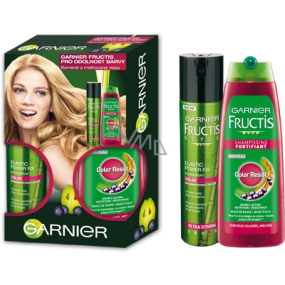 Garnier Fructis Colour Resistance Shampoo 250 ml + Haarspray 250 ml, Kosmetikset für Frauen