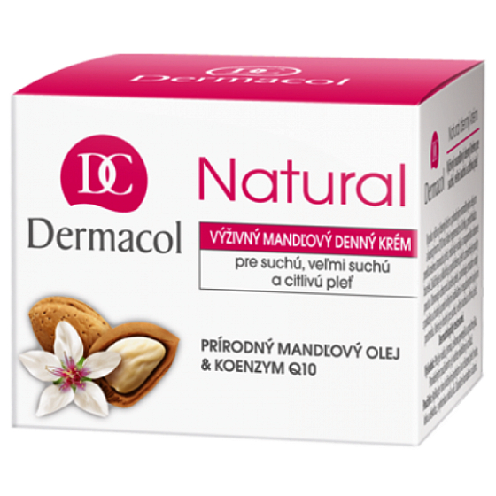 Dermacol Natural Nährende Mandel-Tagescreme 50 ml für trockene und empfindliche Haut