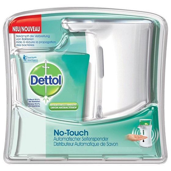 Dettol Berührungsloser Seifenspender und Seifenfüllung 250 ml