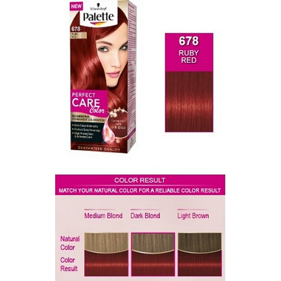 Schwarzkopf Palette Perfect Color Care Haarfarbe 678 Rubinrot