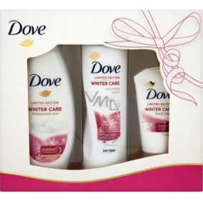Dove Winter Care Collection pflegendes Duschgel 250 ml + pflegende Körperlotion 250 ml + Handcreme 75 ml, Kosmetikset