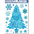 Fensterfolie ohne Kleber feiner Eisbaum 42 x 30 cm