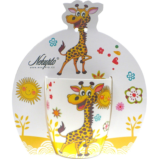 Nekupto Becher für Kinder Giraffe 0,25 l